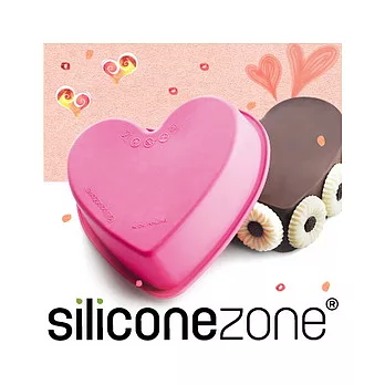 【Siliconezone 】施理康耐熱愛心造型小蛋糕模