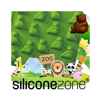 【Siliconezone 】施理康ZOO耐熱巧克力模/冰模-綠熊貓