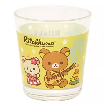 San-X 懶熊夏威夷系列透明塑膠水杯