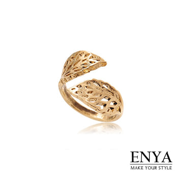 Enya★簡約葉片造型戒指