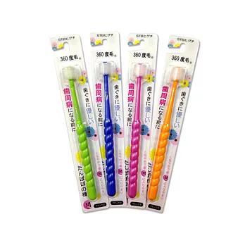 日本進口360度滾輪牙刷-軟毛1枚入