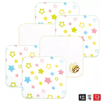【拉孚兒 Naforye】純棉紗布手帕(兩款六入)蜜蜂星星