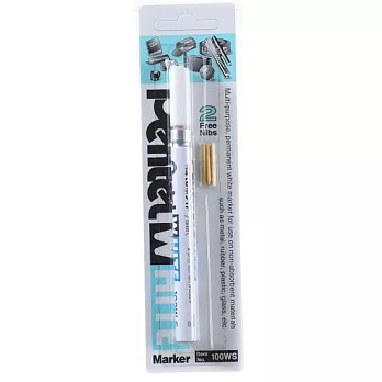 【Pentel】X100WS油漆筆 細白