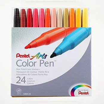 【Pentel】S360彩色筆24色組