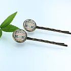 無敵幸運草髮夾一對‧輕靈之森手工療癒系
