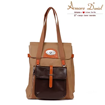 Amore Daniel Beck La愛.貝克 時尚電腦後背包駝色