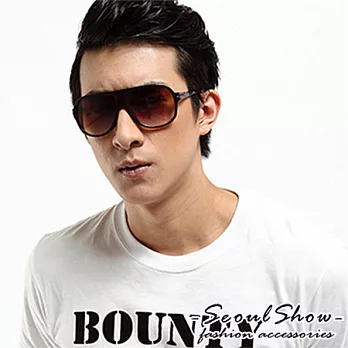 【Seoul Show】時尚典範　漸層色調太陽眼鏡(8038咖啡)