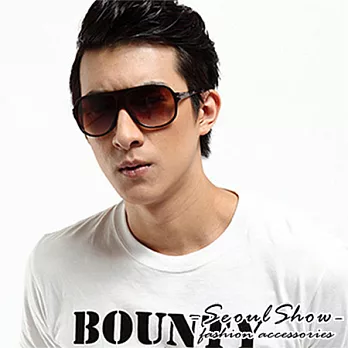 【Seoul Show】時尚典範 漸層色調太陽眼鏡(8038咖啡)