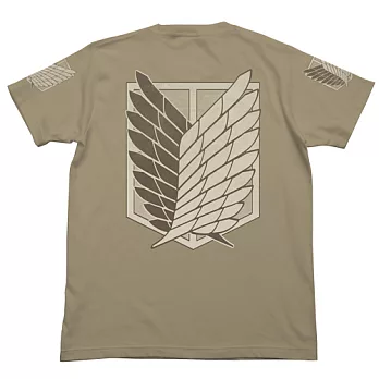 《進擊的巨人》調查兵團 T恤 卡其色(XL)---Cospa出品(日版原裝)