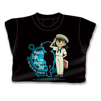名偵探柯南劇場版-絕海的偵探-T恤(1)-XL黑色