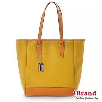 【i Brand 天然皮革】 Emma牛皮吊牌艾瑪包 - 鵝黃