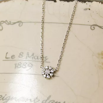 ECO安珂.花形水鑽鎖骨項鍊