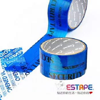 【ESTAPE】保密膠帶(全轉移型)藍色