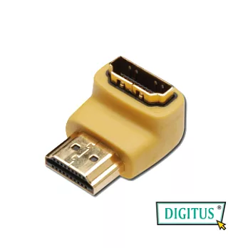 曜兆DIGITUSAK-408003HDMI專用鍍金直角接頭(公對母)