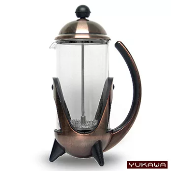 YUKAWA 太空梭濾壓壺 1000ml-古銅 (T837)