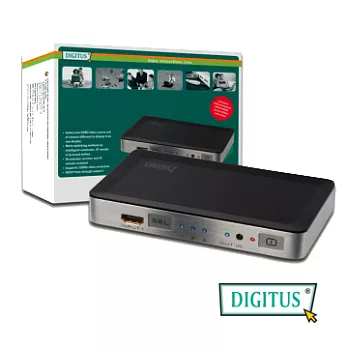 曜兆DIGITUS HDMI DS-44300三入一出切換器(付遙控器)