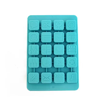 PAD造型製冰盒-藍色