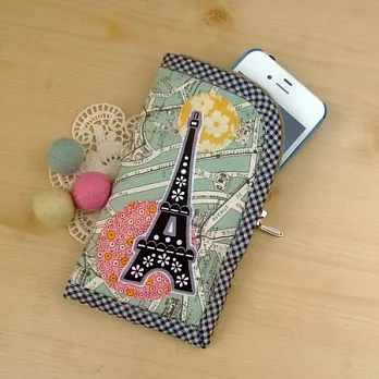 手縫ok!-鐵塔iphone袋(拼布材料包)
