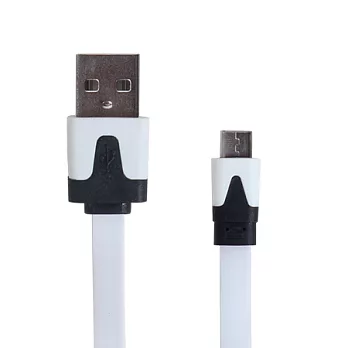 【BIEN】Micro USB 1M 扁條傳輸線 (白)