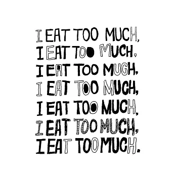 HAHAHANA - | I EaT ToO MuCh III | - 男M白色