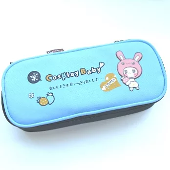 百變貝貝上翻筆袋/鉛筆盒/收納袋-B(藍色)