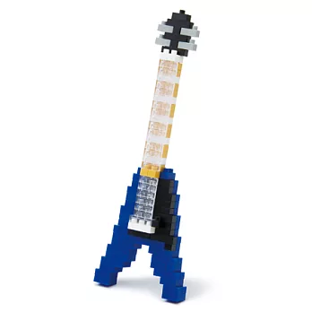 日本河田積木 nanoblock系列 NBC-095 藍色V型電吉他