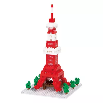 日本河田積木 nanoblock系列 NBH-053 東京鐵塔(透明底座版)