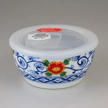 <有田燒>密封保鮮微波碗(染錦牡丹唐草)