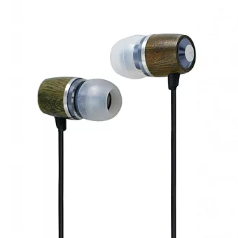 美國潮流品牌I-MEGO Lumber 2 木質入耳式耳機(純木銀)