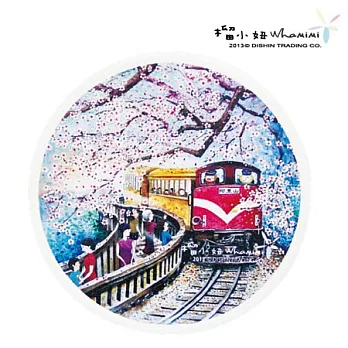 榴小妞台灣景點陶瓷杯墊-阿里山20(E020220)