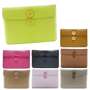 Hallmark PU tab袋(7"~8")附拭鏡布亮綠