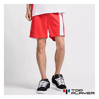 【TOP PLAYER】陽光戰士吸排運動褲-男(帥桃紅) -褲S帥桃紅