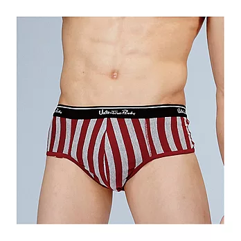 【VALENTINO】針織條紋三角褲-紅條紋M紅條紋