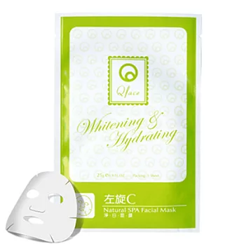 Shinning Way 萱薇 QFACE 左旋C淨白面膜12片 /袋