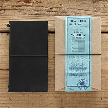 MIDORI Traveler’s Notebook 2014週間手帳黑