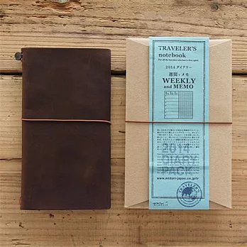 MIDORI Traveler’s Notebook 2014週間手帳棕