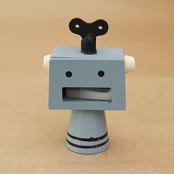 發條機器人鉛筆削-藍灰色