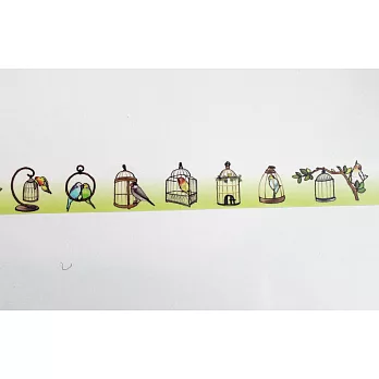 ROUND TOP 貼紙(Yano DesignⅡ)鳥籠