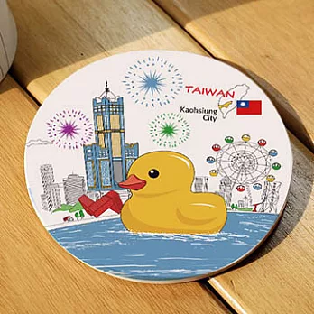 限量!JB Design 黃色小鴨 吸水杯墊