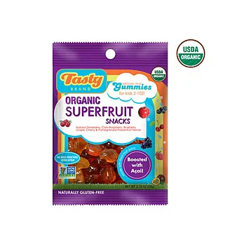 美國味美 牌Tasty Brand有機水果軟糖-綜合水果含巴西莓(Superfruit)