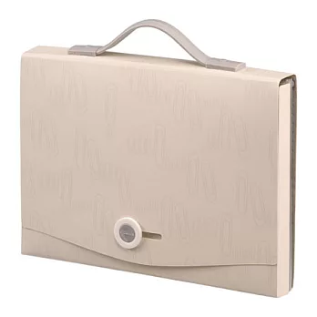 【富美特】7格手提風琴包附前置檔案盒-A4.i Clip系列極地白