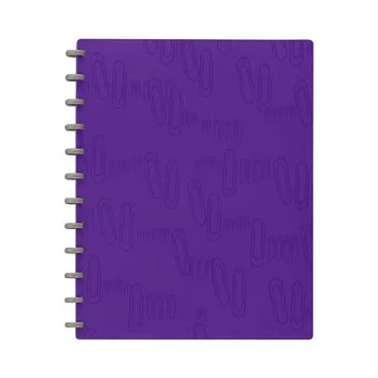 【富美特】輪子可拆式活頁資料冊-A4.i Clip系列紫