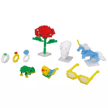 日本河田積木nanoblock系列 NB-016 透明積木顆粒基本組