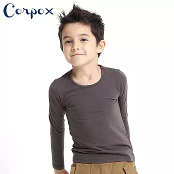 【Corpo X】童款保濕發熱保暖衣 (素色款)140黑