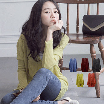 ROSE.清新風尚針織排釦外套5色 芥綠系