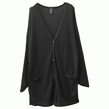 ROSE.清新風尚針織排釦外套5色 黑系