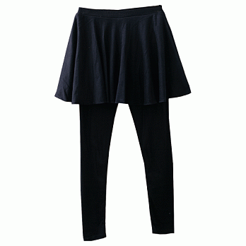 ROSE.秋冬色人氣款舒服磨毛彈性褲裙5色 黑系