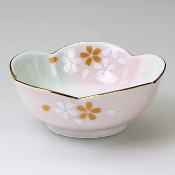 <有田燒>小缽(春華櫻花粉紅金邊)