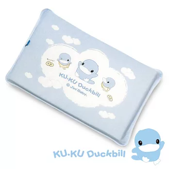 【KU.KU酷咕鴨】嬰兒感溫記憶睡枕。藍