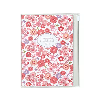 2014 GAKKEN A6家計簿手帳紅